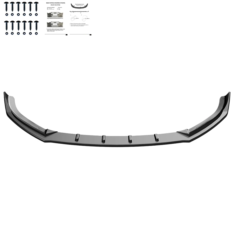 💫ART.9617 Splitter Nero Lucido per AUDI A3 8V Sportback 2013-2016💫