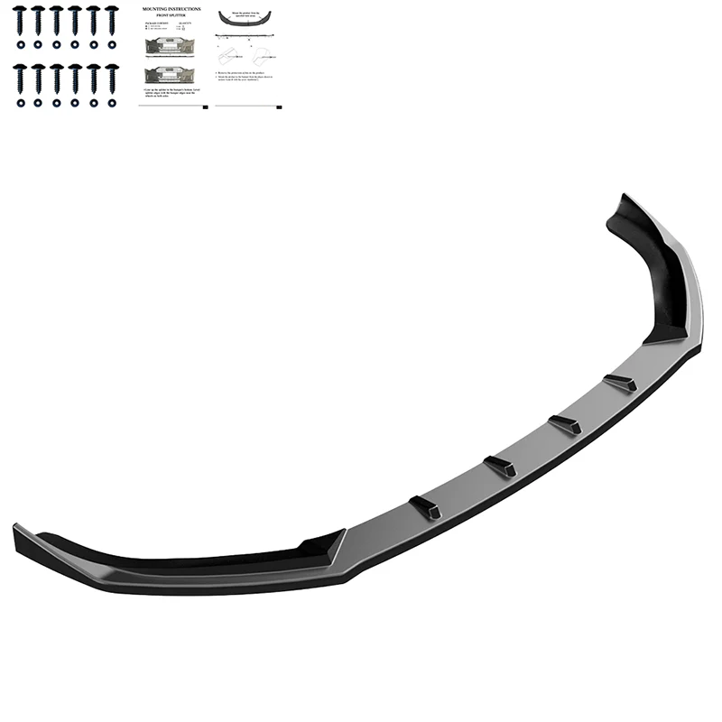 💫ART.9617 Splitter Nero Lucido per AUDI A3 8V Sportback 2013-2016💫