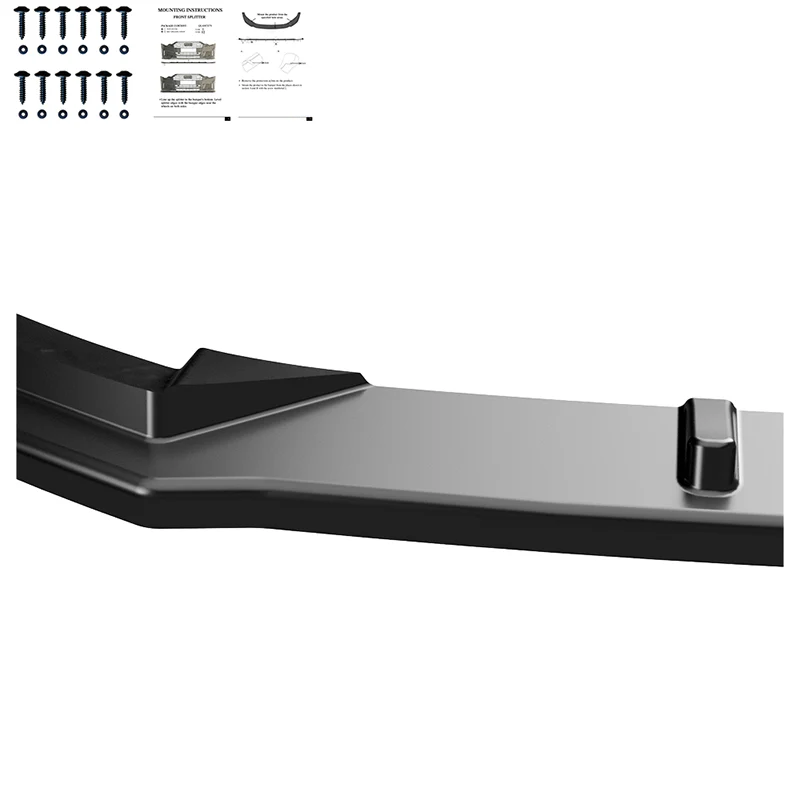 💫ART.9617 Splitter Nero Lucido per AUDI A3 8V Sportback 2013-2016💫