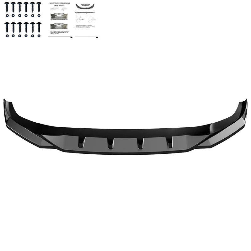 💫ART.10050 Splitter Anteriore per AUDİ Q3 S-Line Sportback/SUV F3 2019-2025💫