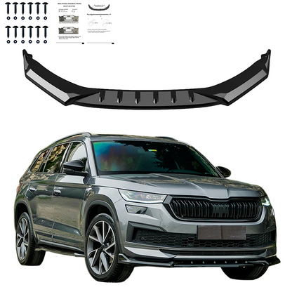 💫ART.10158 Splitter Anteriore per SKODA Kodiaq Sportline MK1 Facelift 2021-2023💫