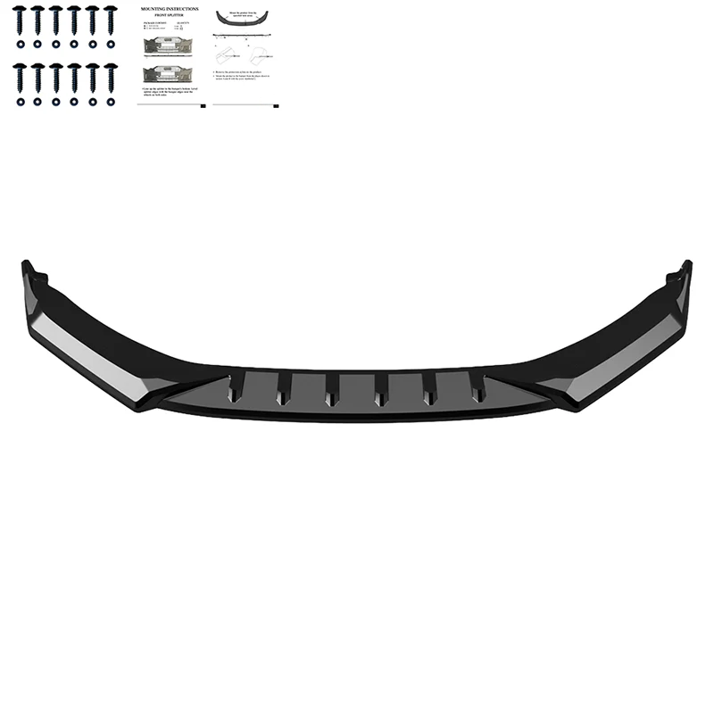💫ART.10158 Splitter Anteriore per SKODA Kodiaq Sportline MK1 Facelift 2021-2023💫