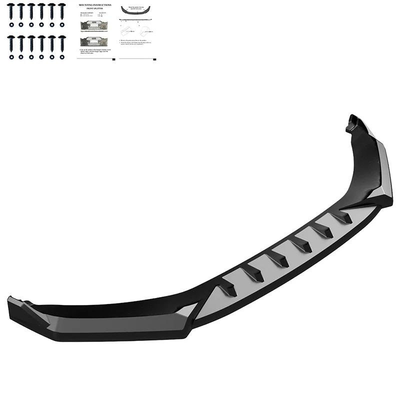 💫ART.10158 Splitter Anteriore per SKODA Kodiaq Sportline MK1 Facelift 2021-2023💫