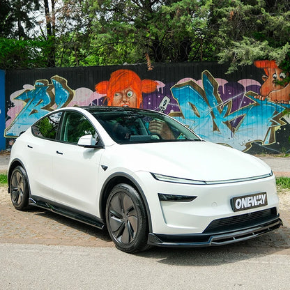 ✨ART.10297 Splitter Anteriore adatto per TESLA Model Y MK1 Facelift 2025+✨