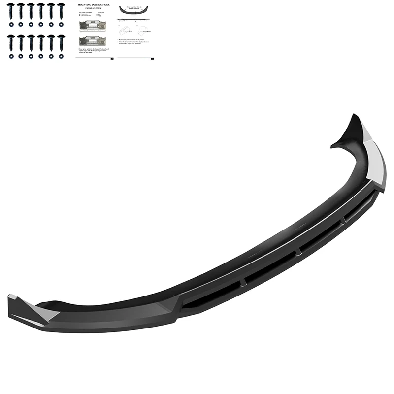 ✨ART.10297 Splitter Anteriore adatto per TESLA Model Y MK1 Facelift 2025+✨