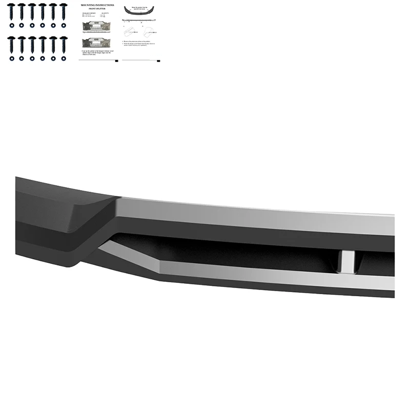 ✨ART.10297 Splitter Anteriore adatto per TESLA Model Y MK1 Facelift 2025+✨
