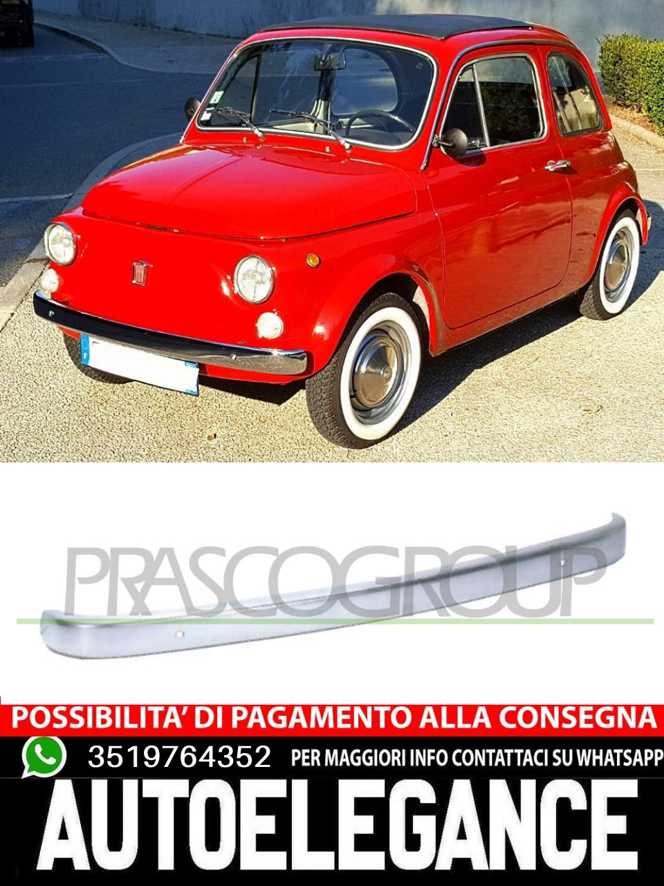 Prasco Bumper for Fiat 500l 4206671