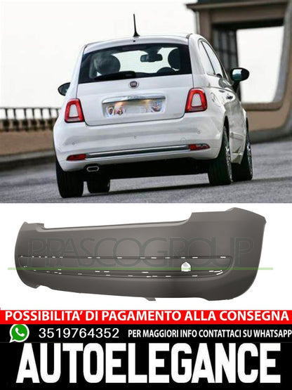 Paraurti Prasco Posteriore CON PRIMER FORI MODANATURA Per Fiat 500  71777639