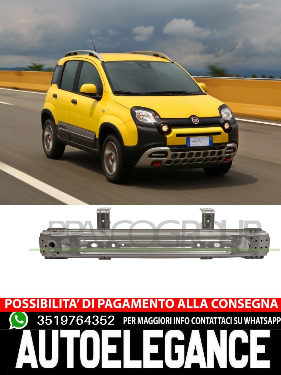 Supporto Paraurti POSTERIORE Prasco per Fiat 52009108