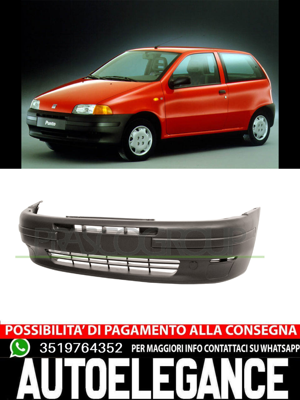 Paraurti Prasco Premium CON PRIMER SEDE FENDI MOD. BENZINA per Opel 1400196