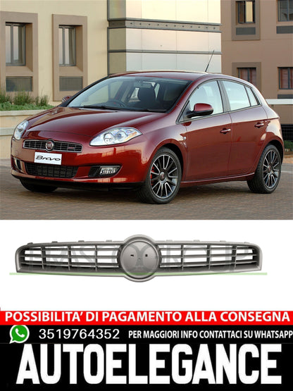 Griglia Radiatore Anteriore Prasco VERNICIATA ARGENTO Per Fiat Bravo  735518896