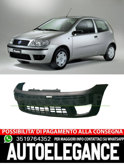 Paraurti anteriore nero goffrato mod. actual-van per Fiat Punto 04/03-04/11