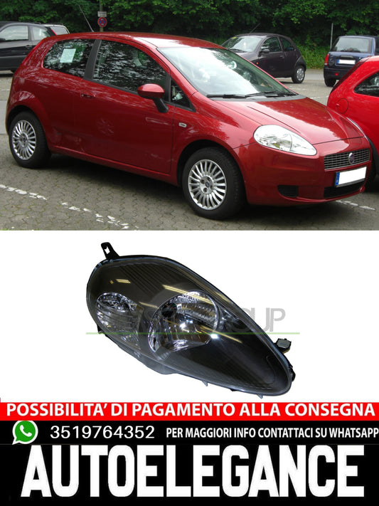 PROIETTORE DESTRO H4 ELETTRICO CON MOTORE-GRIGIO per ABARTH GRANDE FIAT PUNTO