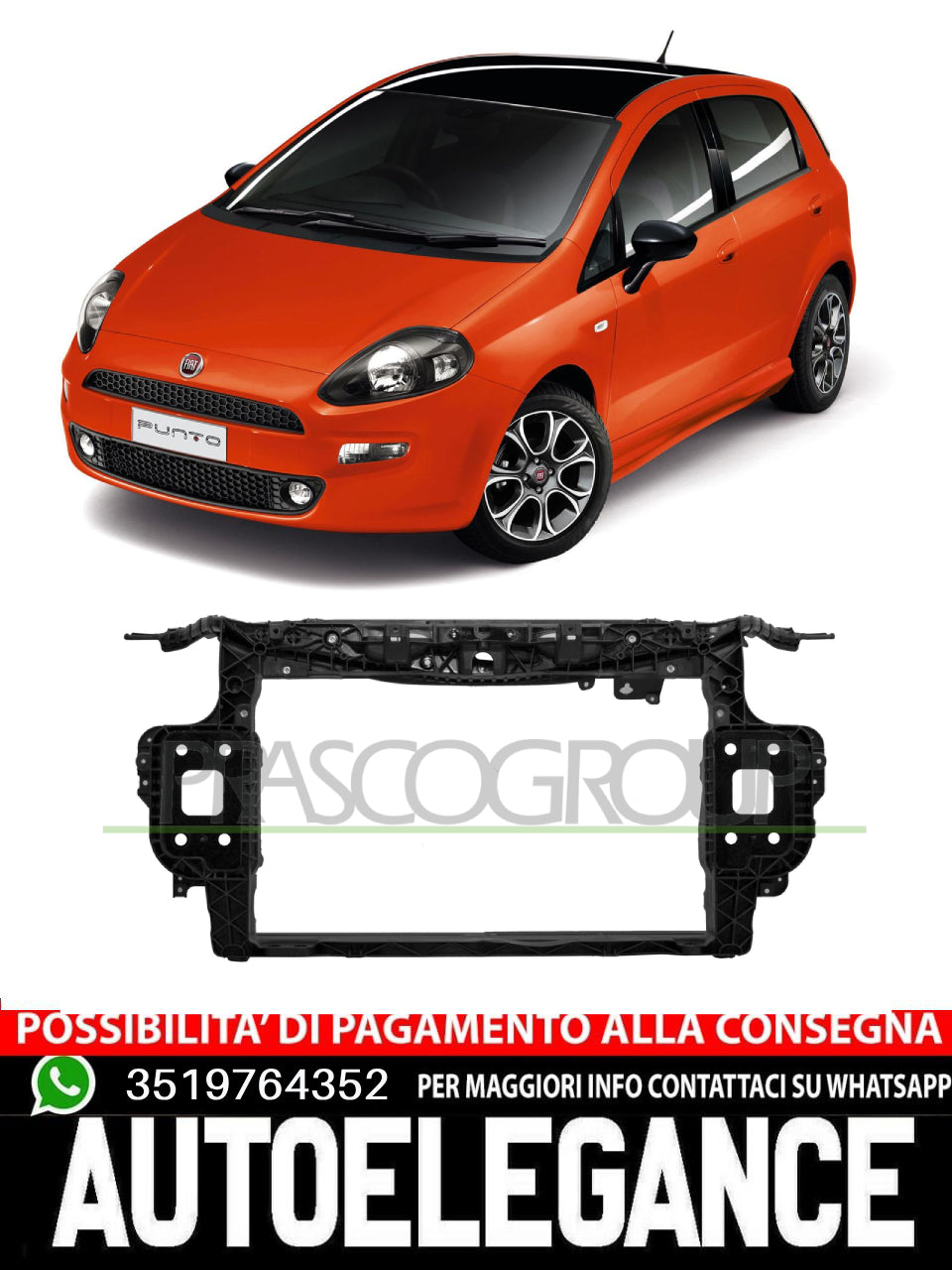 Pannellatura Anteriore Prasco per Alfa Romeo Fiat 50528526
