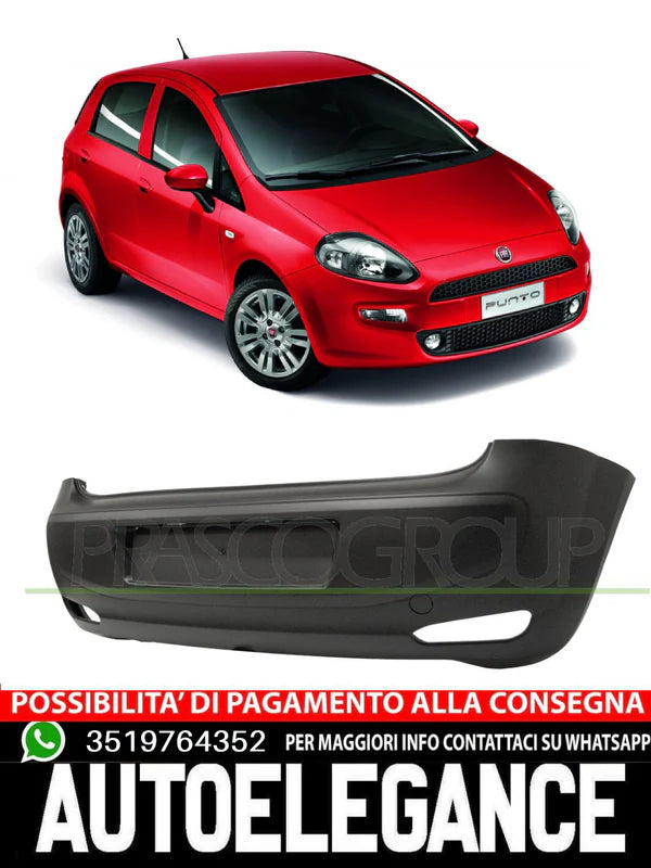 Prasco Rear Bumper WITH PRIMER For Fiat Punto