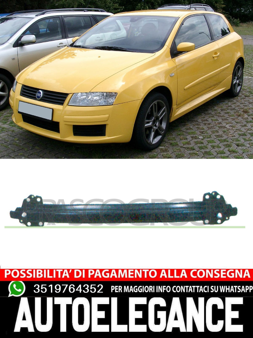 Rinforzo paraurti anteriore per Fiat Stilo 10/01- 01/10  46791062