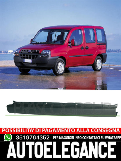 Prasco Rear Bumper For Fiat Doblo BLACK-SMOOTH TO BE PRIMED 98808650 