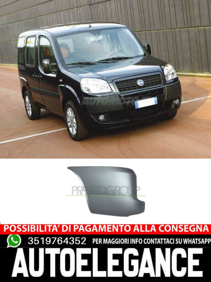 Paraurti Prasco Posteriore NERO/GOFFRATO per FIAT DOBLO 735415759
