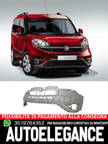 Prasco Bumper WITH PRIMER HOOK COVER CAP HEADLIGHT WASHER TRACKS for Fiat 735622295 