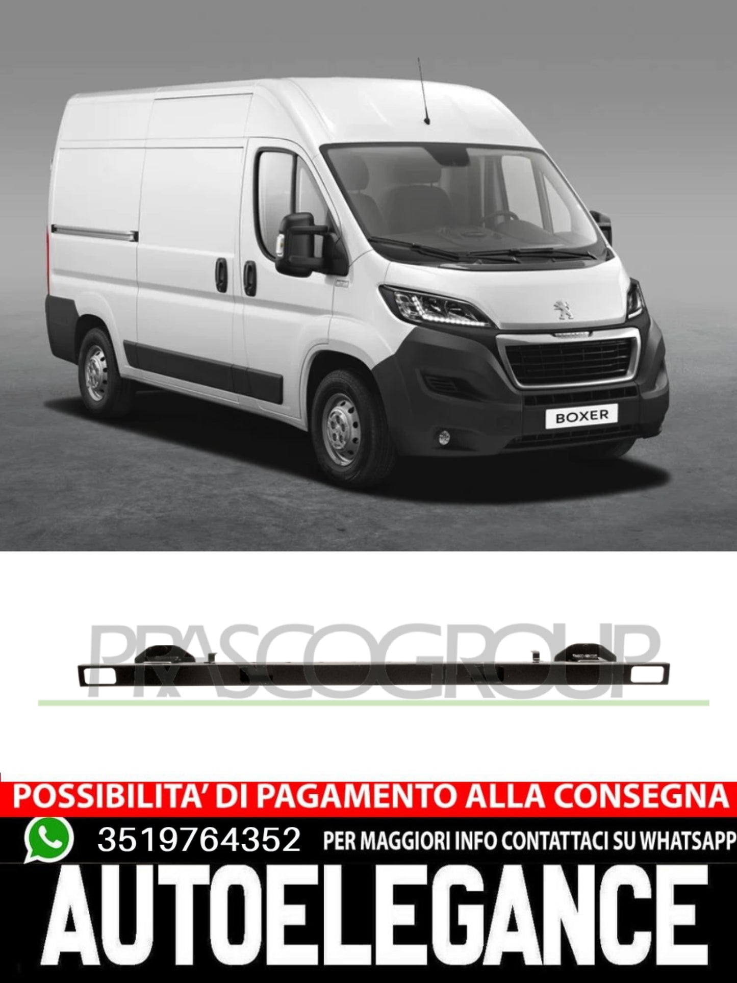 Supporto Paraurti POSTERIORE Prasco per Fiat 52206186