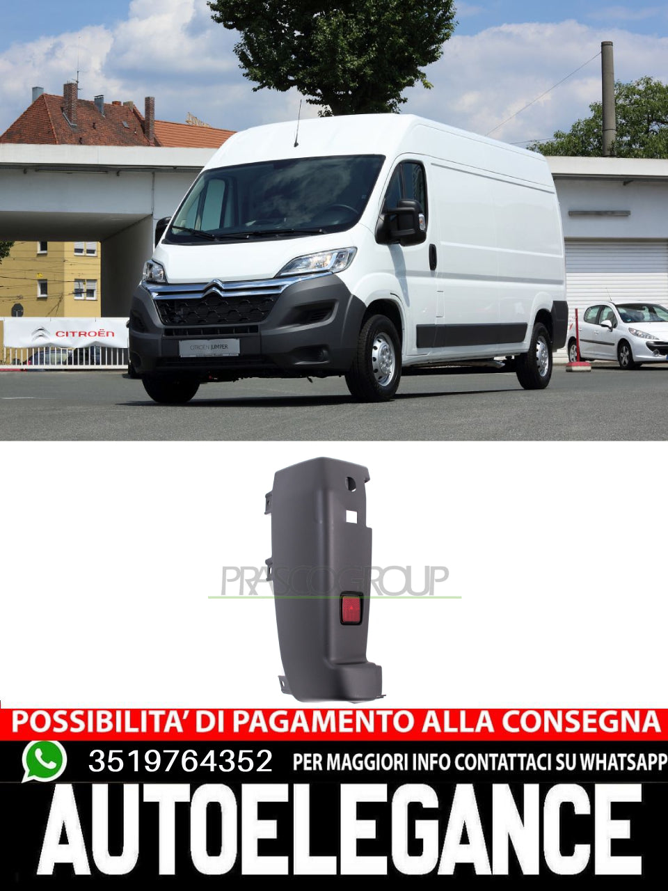 Paraurti Prasco Posteriore Sx Sinistro per CITROEN JUMPER II FIAT DUCATO OPEL M