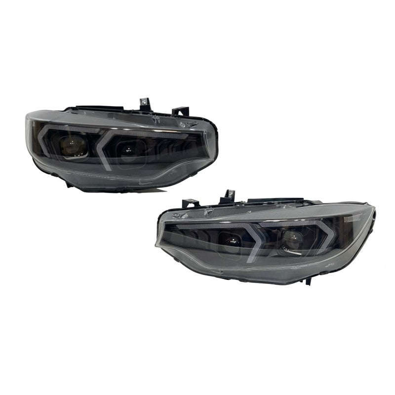 ART.10717 FARI ANTERIORI ADATTO PER BMW 4 F32 / F33 / F36 2013-2017 Look G80