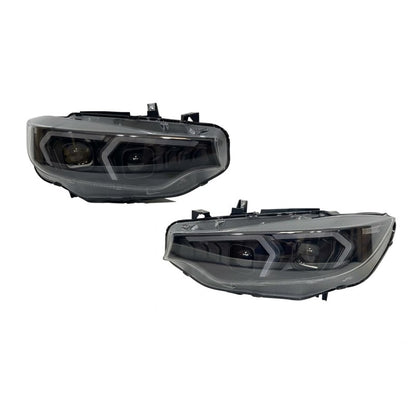 ART.10717 FARI ANTERIORI ADATTO PER BMW 4 F32 / F33 / F36 2013-2017 Look G80