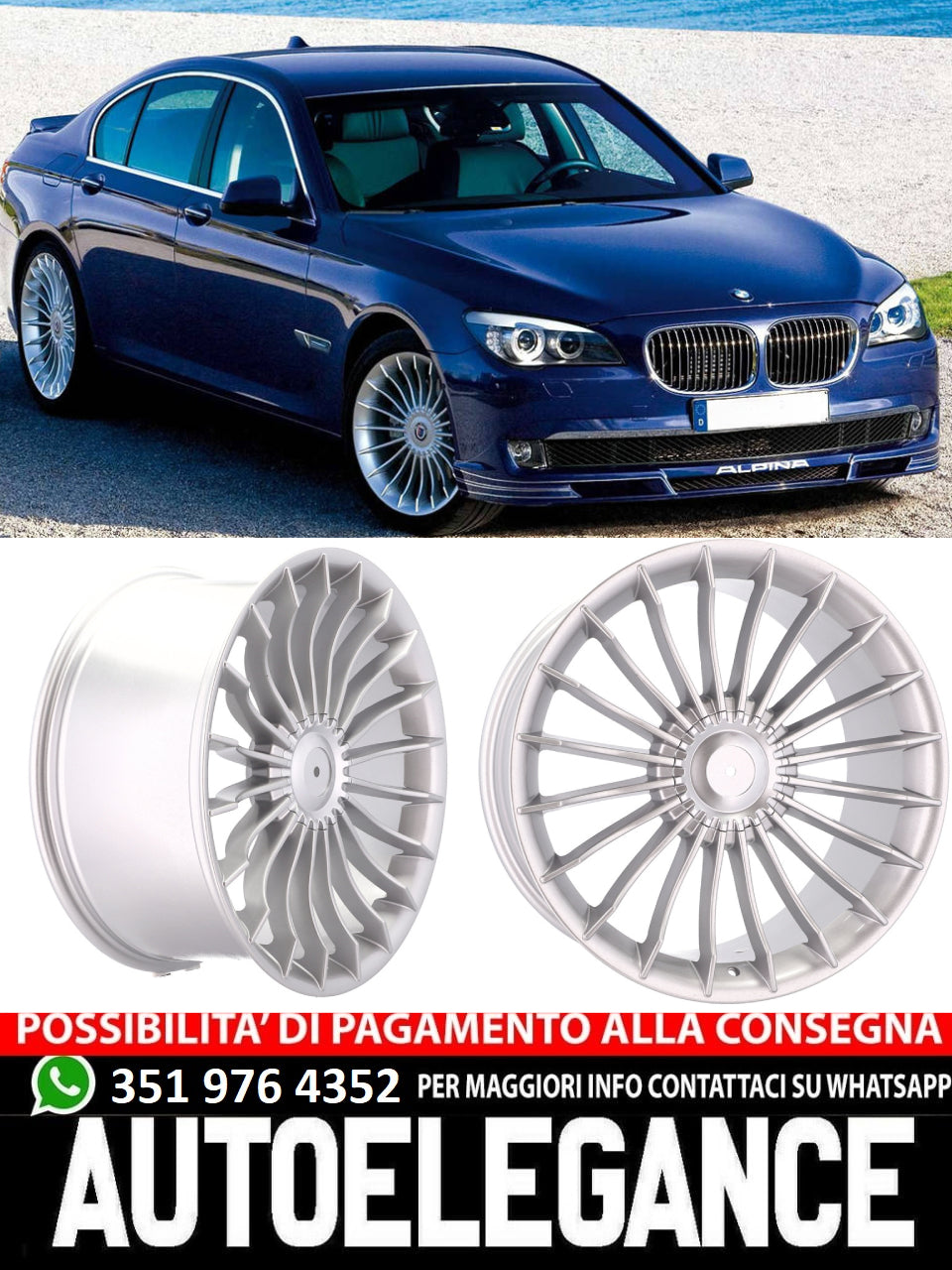 ALLOY WHEEL 21" Suitable for AUDI BENTLEY BMW CADILLAC CHEVROLET INFINITI LAND ROVER LEXUS MERCEDES OPEL SAAB SKODA TESLA TOYOTA VW 