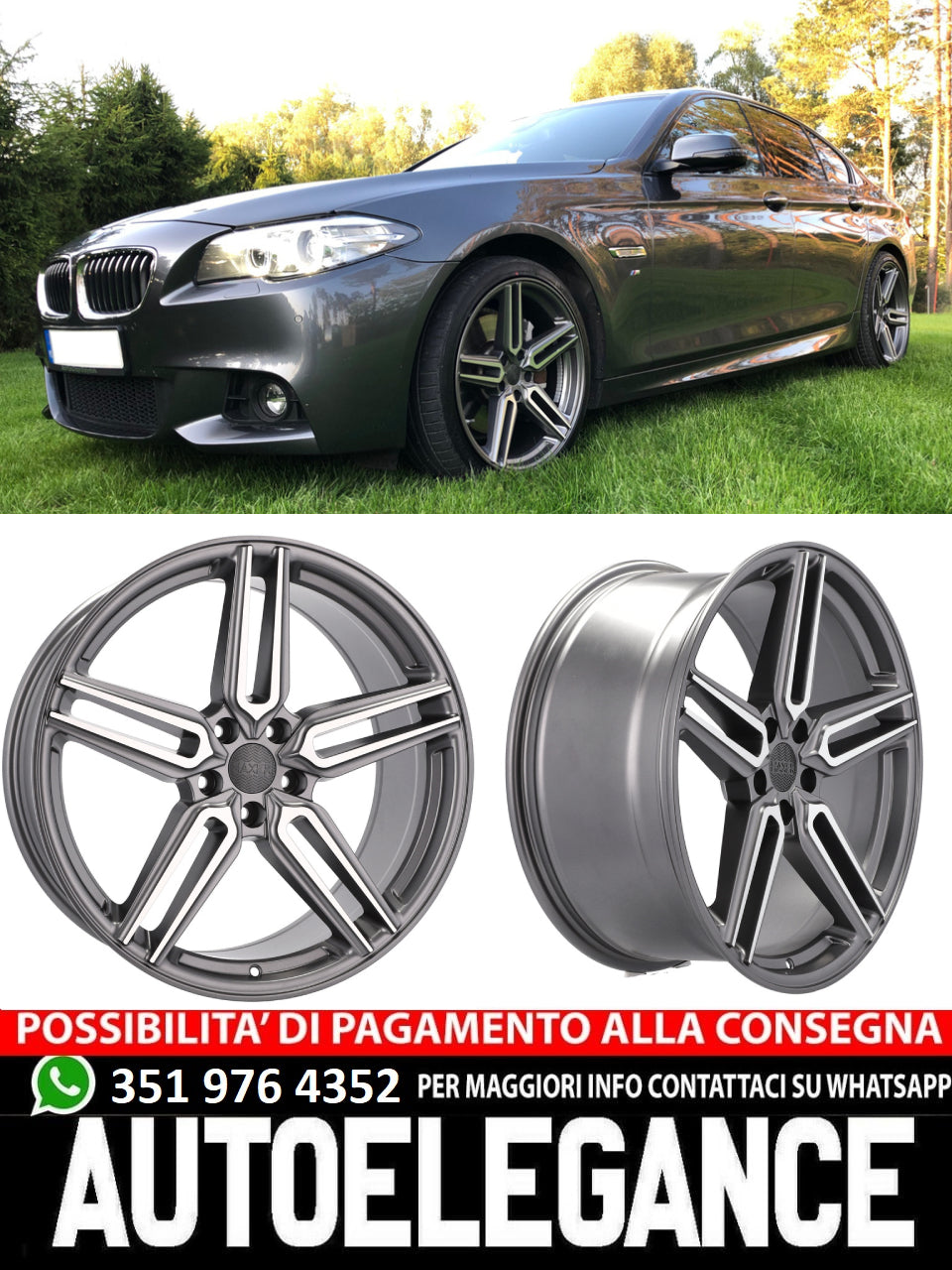 CERCHI CERCHIO IN LEGA 20"Adatto per AUDI BENTLEY BMW CHRYSLER CUPRA INFINITI MERCEDES MINI SEAT SKODA SSANGYONG TOYOTA VW