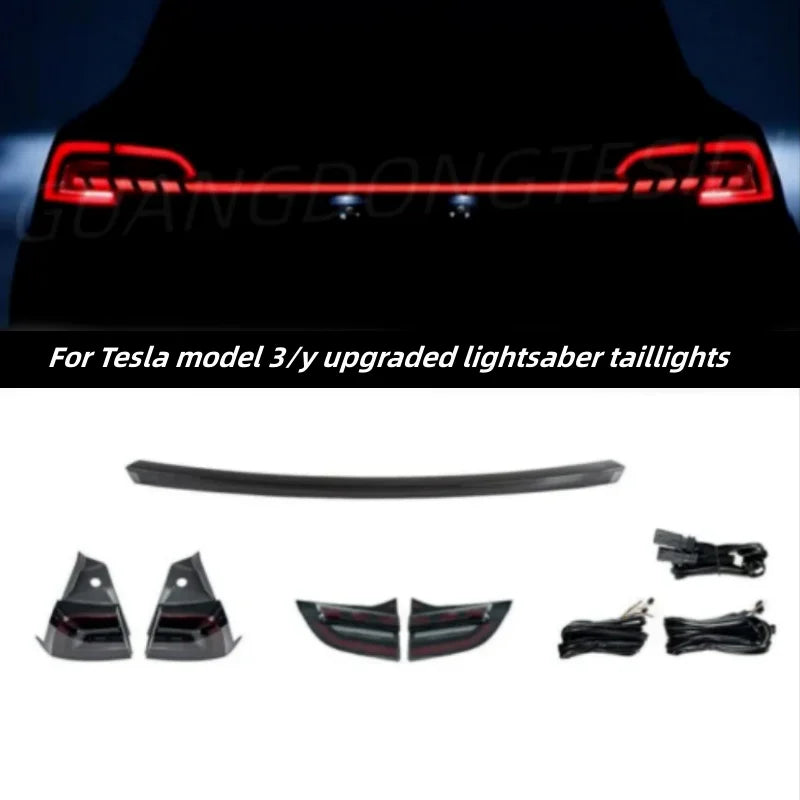 💎HEADLIGHTS SUITABLE FOR Tesla Model 3 Y 2019-2023 RED💎