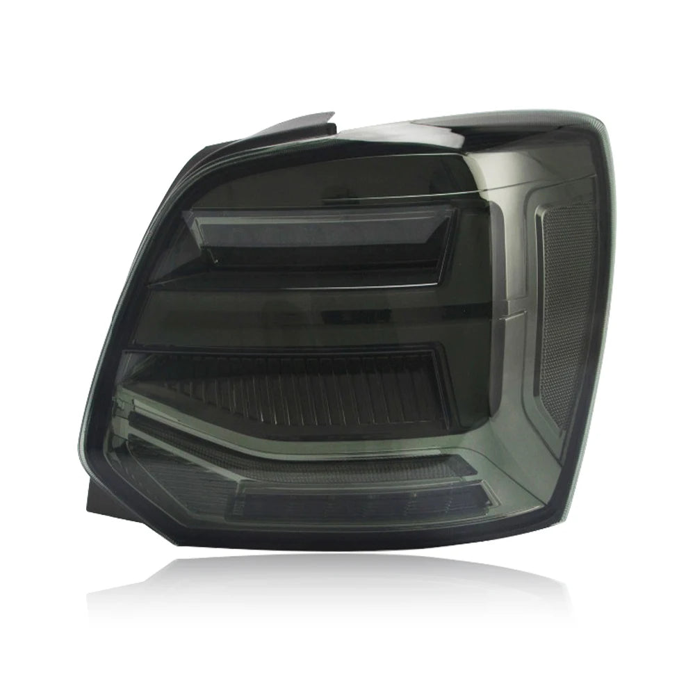 💎TAIL LIGHTS SUITABLE FOR VW Polo MK5 6C 6R 2010-2018 BLACK RED💎