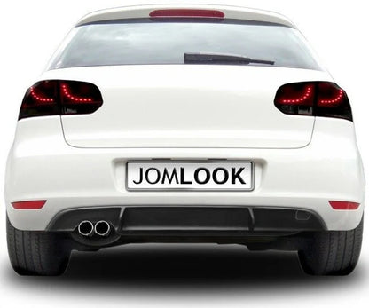 UNDER BUMPER SPOILER VW GOLF 6 08-12 REAR DIFFUSER GTI LOOK 