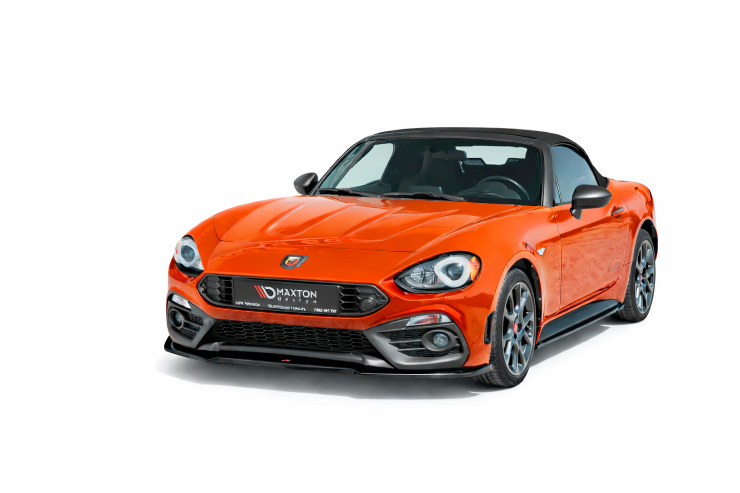 💫ART.9326 Splitter Anteriore Nero Lucido per Abarth 124 Spider 2017+💫