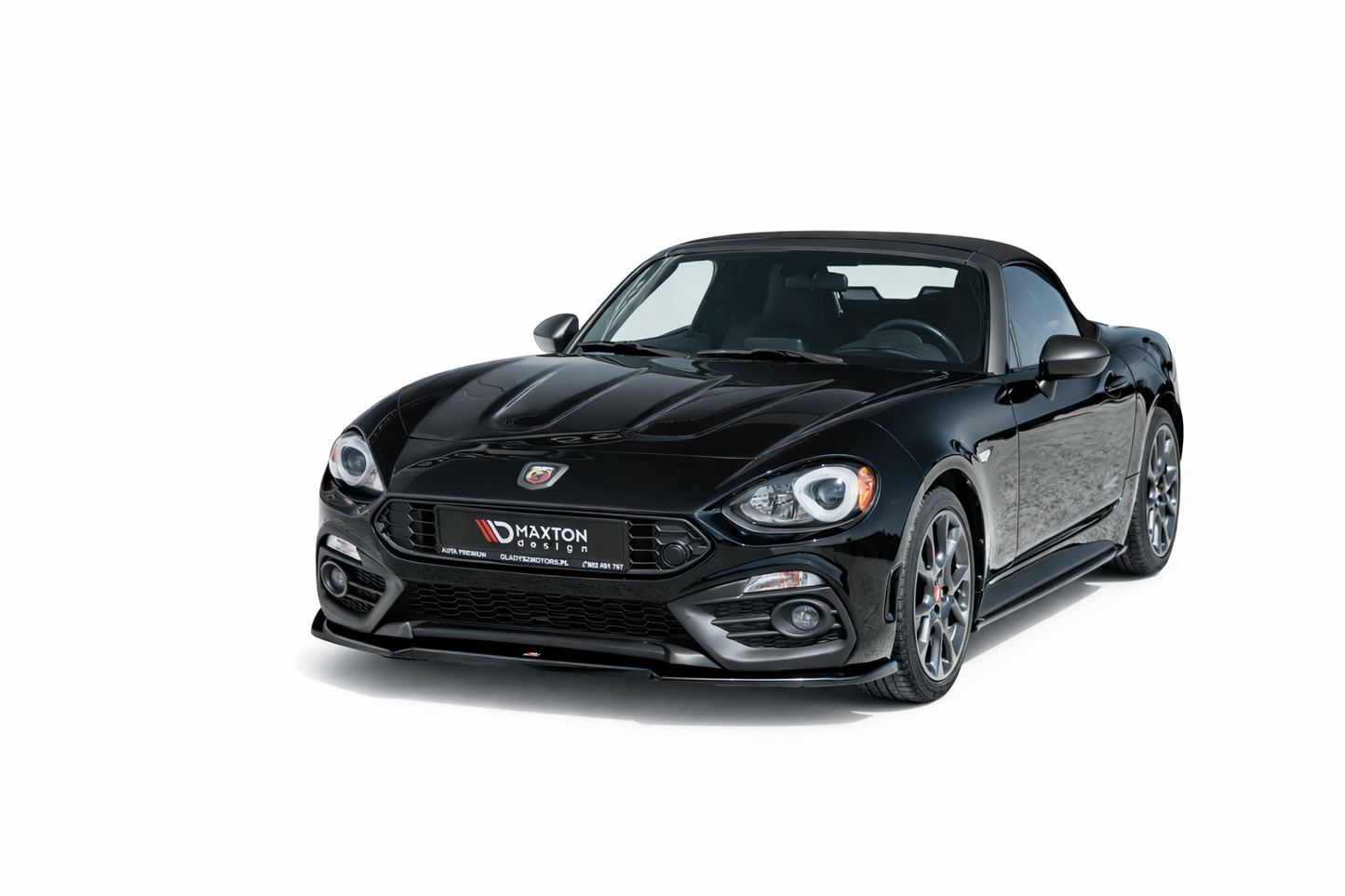 💫ART.9326 Splitter Anteriore Nero Lucido per Abarth 124 Spider 2017+💫