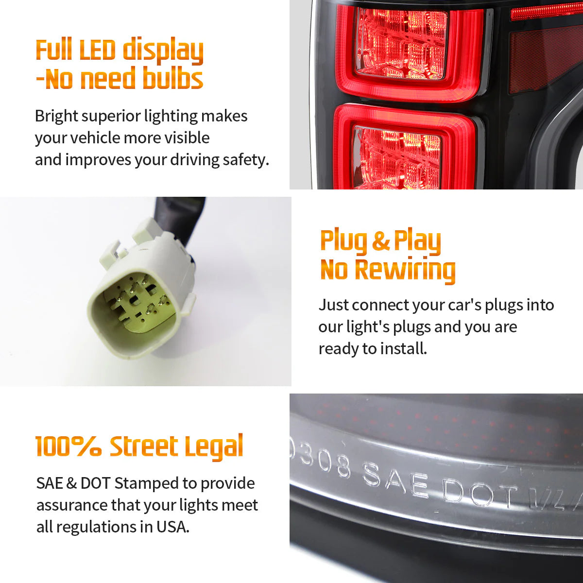 Fanali posteriori Full LED per Ford F150 2015-2020