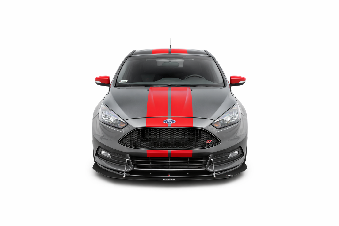 💫ART.9290 Splitter Anteriore Ibrido V.1 Opaco per Ford Focus ST Mk3 FL💫