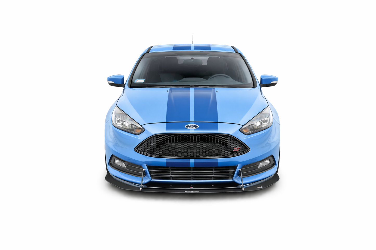 💫ART.9291 Splitter Anteriore Ibrido V.2 Opaco per Ford Focus ST Mk3 FL💫