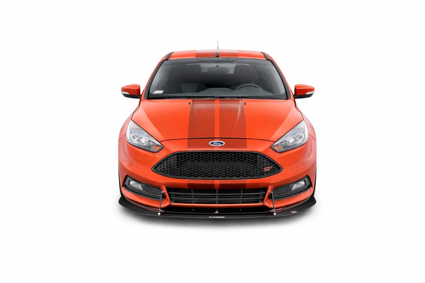 💫ART.9291 Splitter Anteriore Ibrido V.2 Opaco per Ford Focus ST Mk3 FL💫