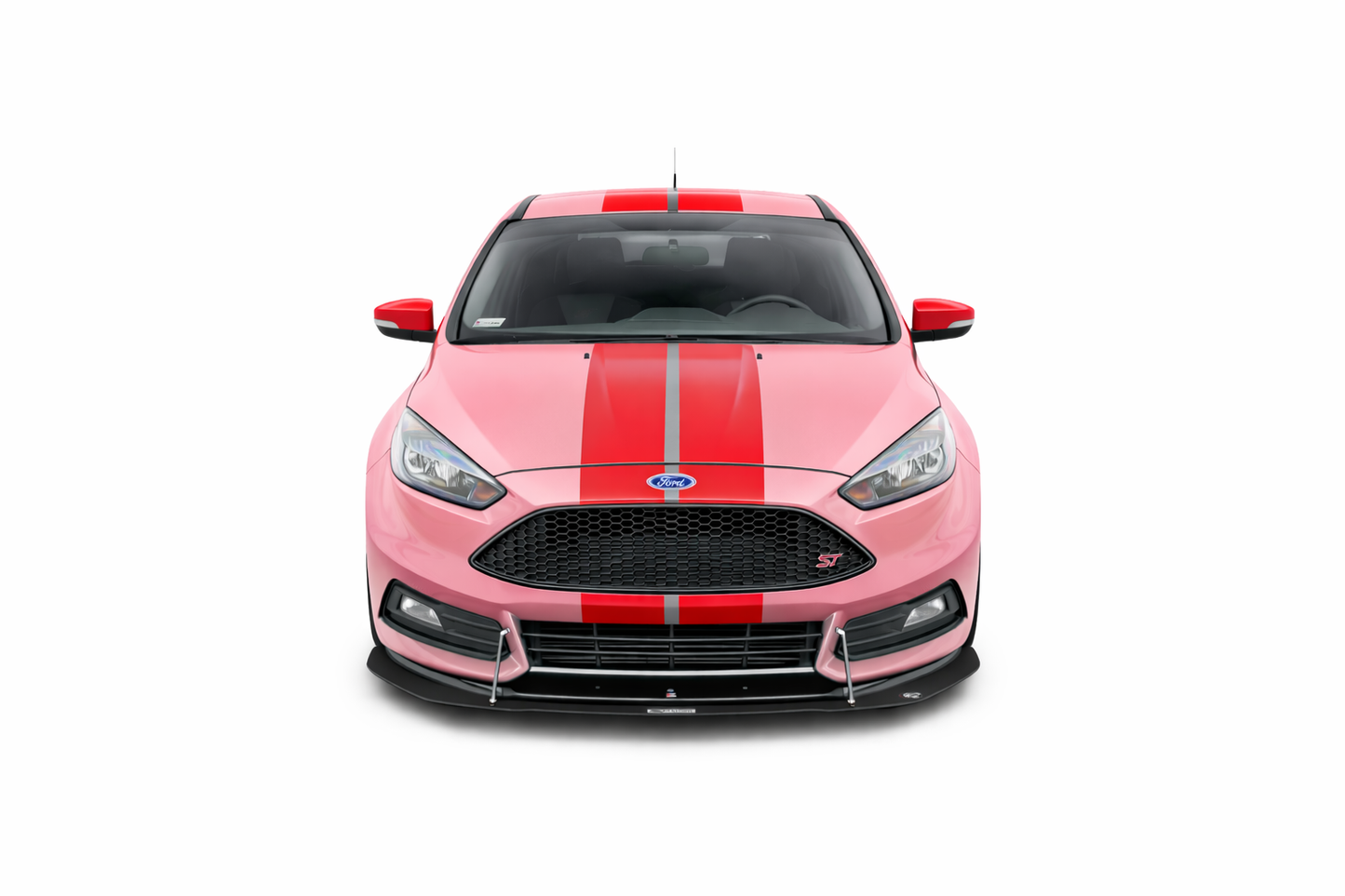 💫ART.9290 Splitter Anteriore Ibrido V.1 Opaco per Ford Focus ST Mk3 FL💫