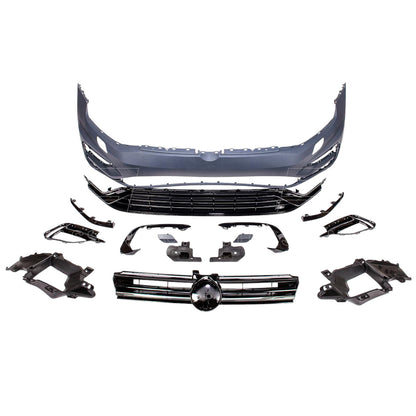 🌟Paraurti anteriore 7.5 R Look con SRA adatto per VW Golf 7 (2012-2016)🌟