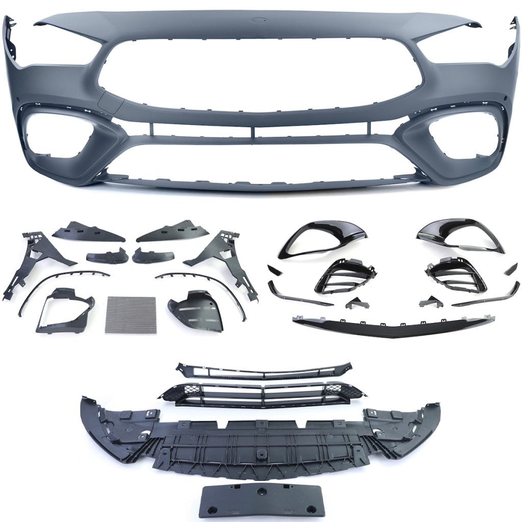 🔥 PARAURTI ANTERIORE LOOK AMG ADATTO PER MERCEDES CLA C118 (2019+)  🔥