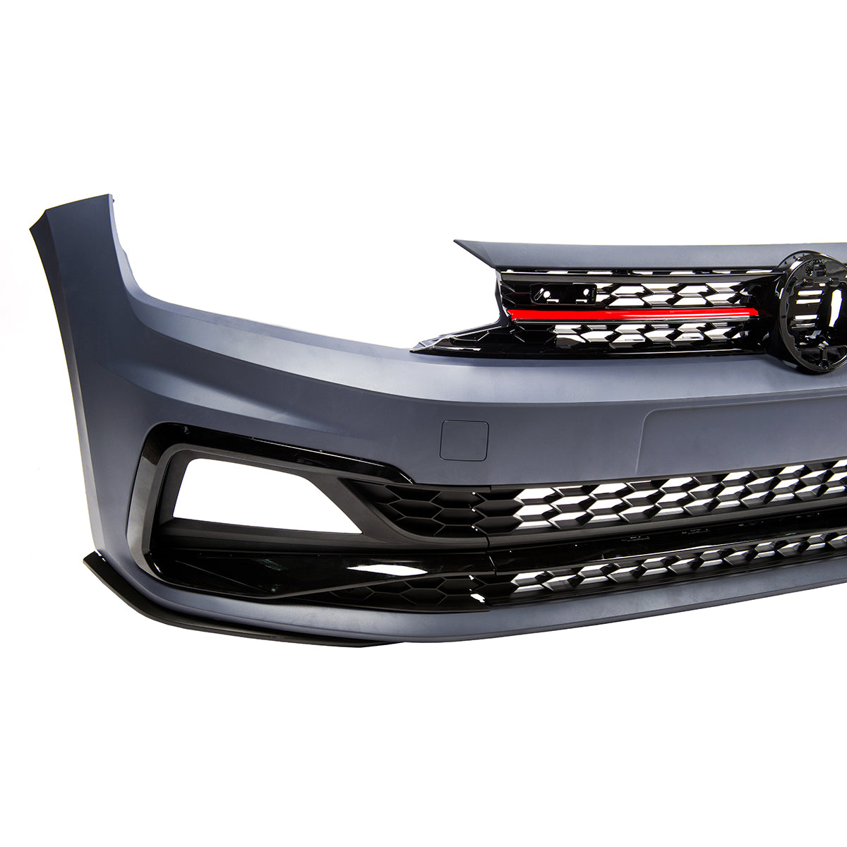 🔥PARAURTI ANTERIORE LOOK GTI E FENDINEBBIA PER VW POLO VI (AW) (2017-2021)🔥