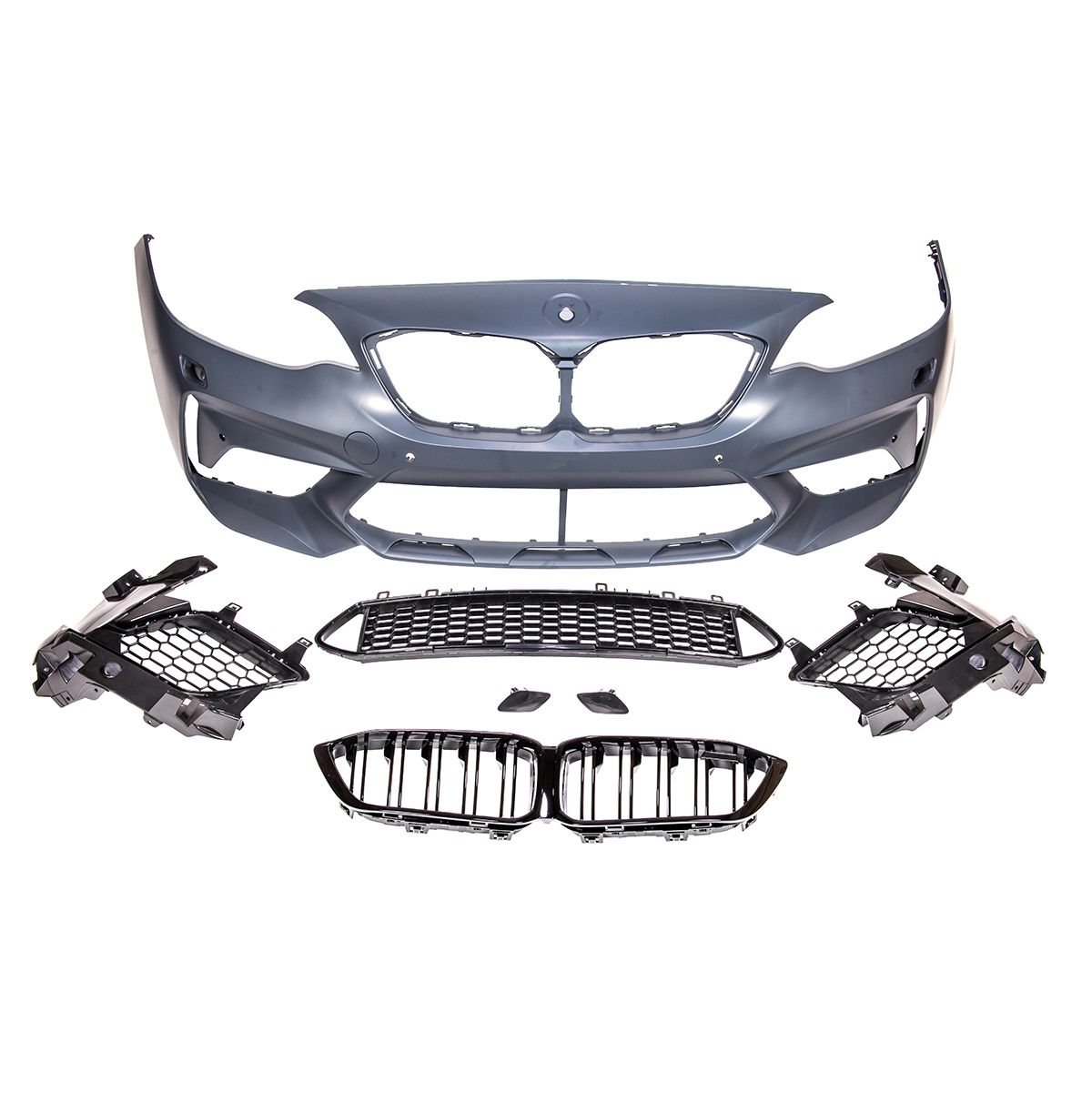💫ART.9208 Paraurti Anteriore in stile M2C con SRA per BMW Serie 2 (F22, F23) 2012+💫
