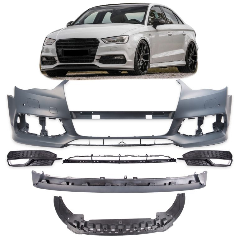 ART.3581 Paraurti anteriore S-line Look SRA per Audi A3 (8V)  2013-2015