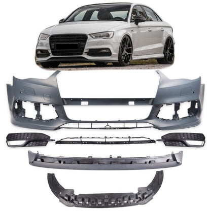 ART.3581 Paraurti anteriore S-line Look SRA per Audi A3 (8V)  2013-2015