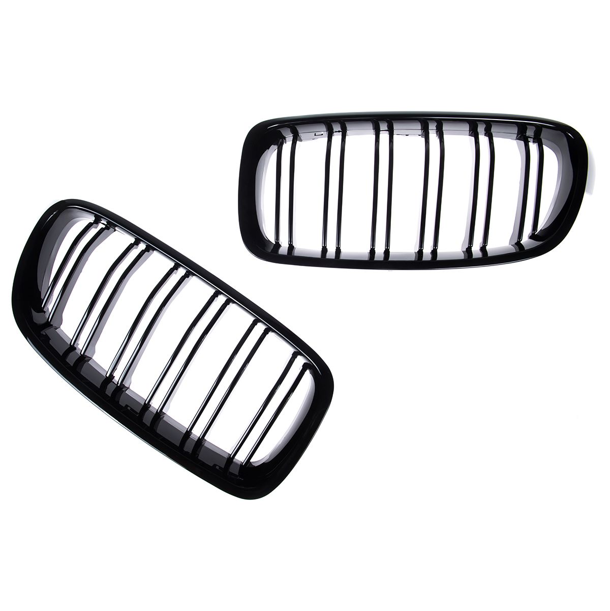 👉Griglia anteriore per BMW Serie 3 F30 / F31 11-18 Doppia linea nero lucido👈