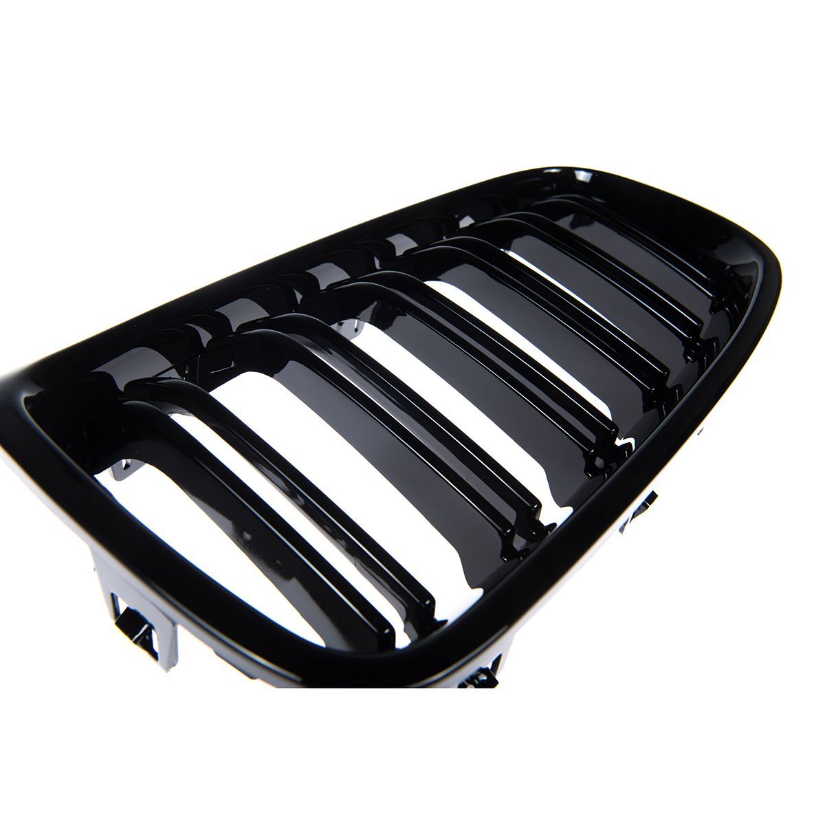 👉Griglia anteriore per BMW Serie 3 F30 / F31 11-18 Doppia linea nero lucido👈