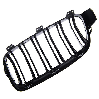 👉Griglia anteriore per BMW Serie 3 F30 / F31 11-18 Doppia linea nero lucido👈
