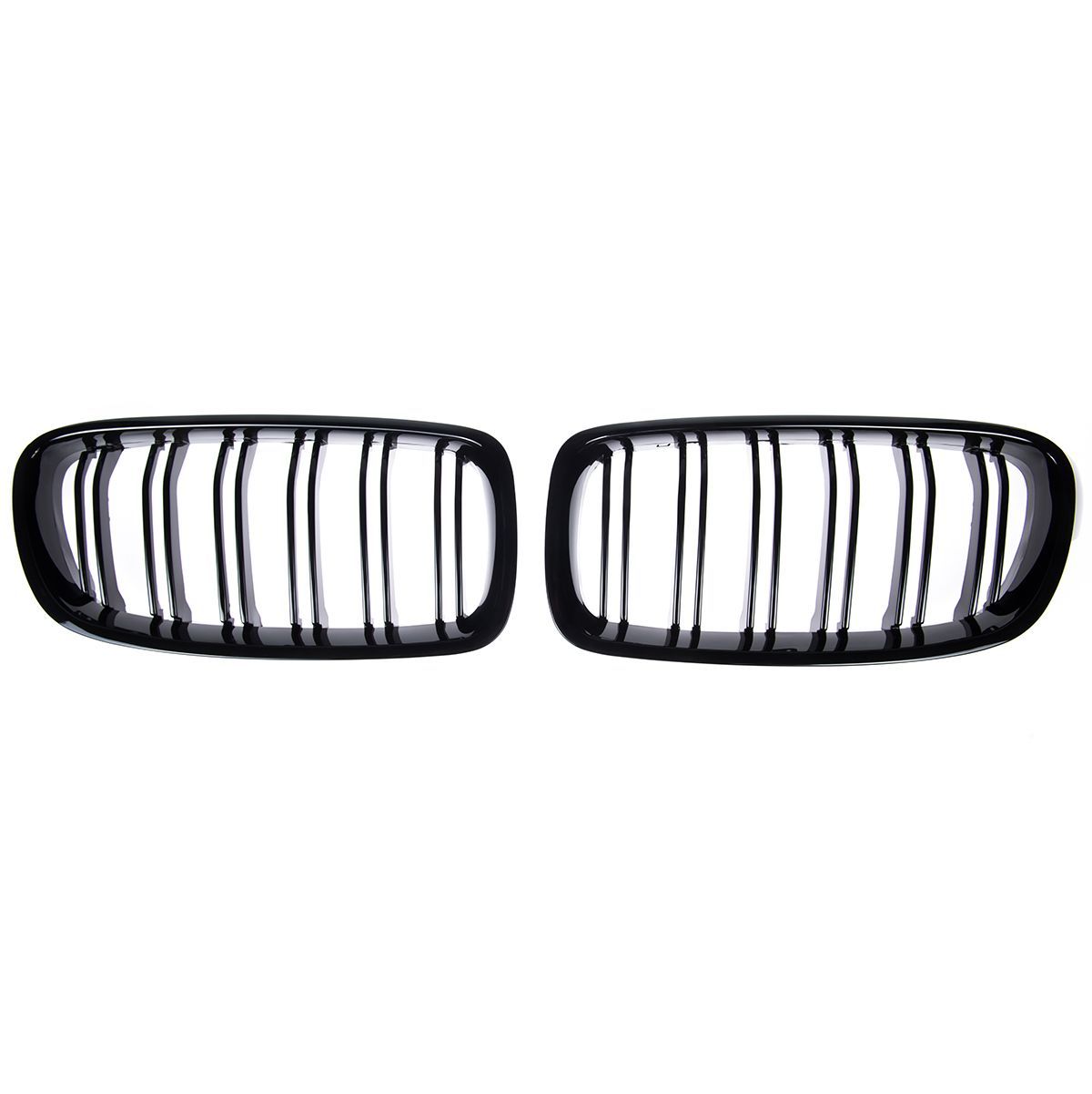 👉Griglia anteriore per BMW Serie 3 F30 / F31 11-18 Doppia linea nero lucido👈