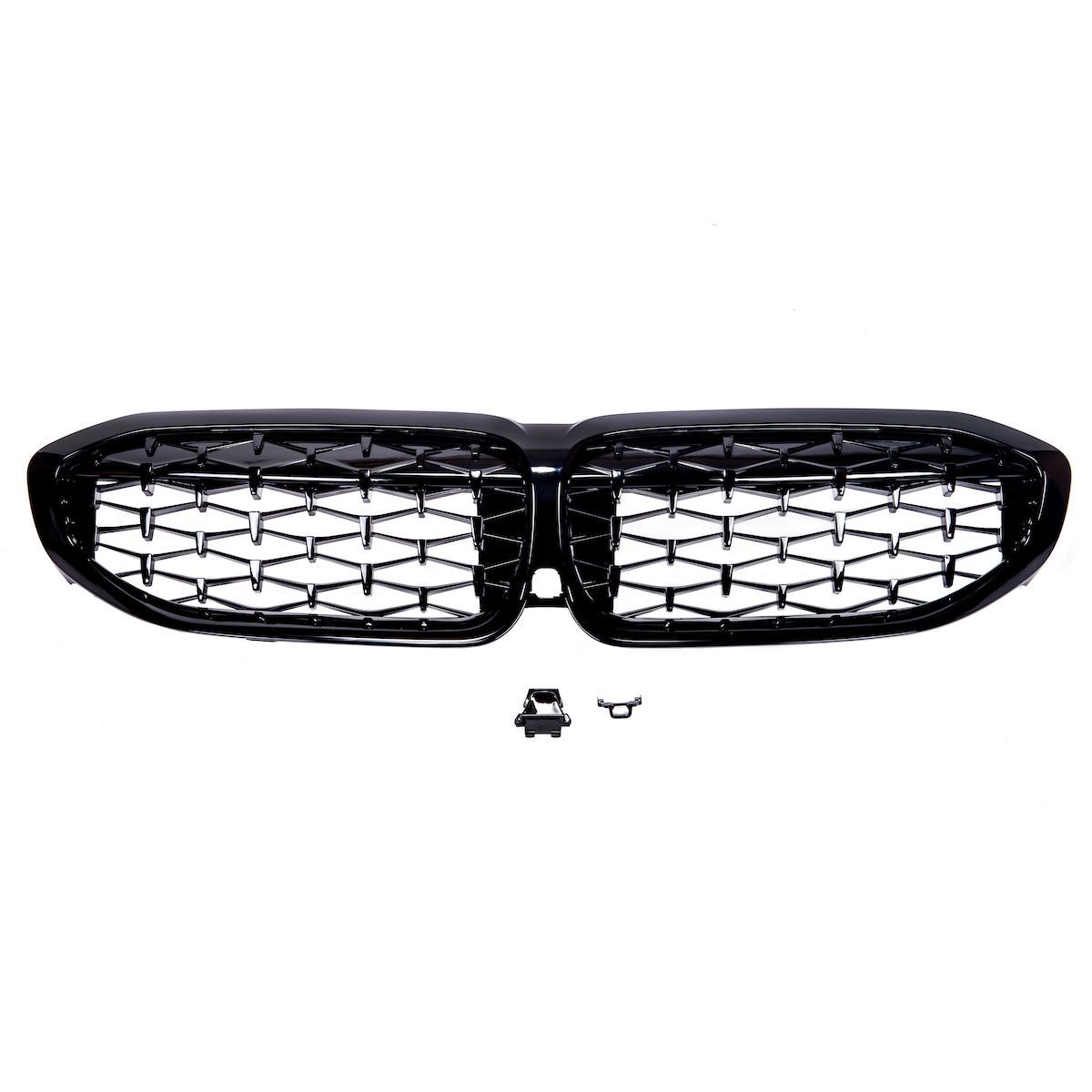 👉Griglia anteriore per BMW Serie 3 (G20, G21) Nero lucido diamantato👈